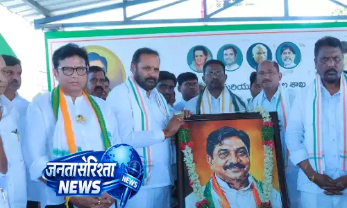 Manthani  में श्रीपद राव की पुण्यतिथि पर श्रद्धांजलि कार्यक्रम, नेताओं ने मूर्ति का अनावरण किया