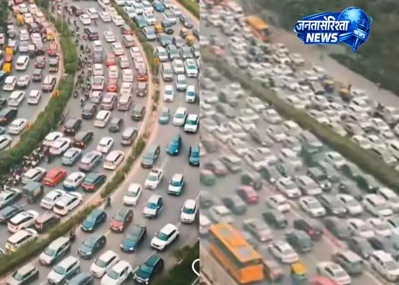 Gurugram में 7 साल में सबसे ज़्यादा गाड़ियां, ट्रैफिक बढ़ा Gurugram में 7 साल में सबसे ज़्यादा गाड़ियां, ट्रैफिक बढ़ा