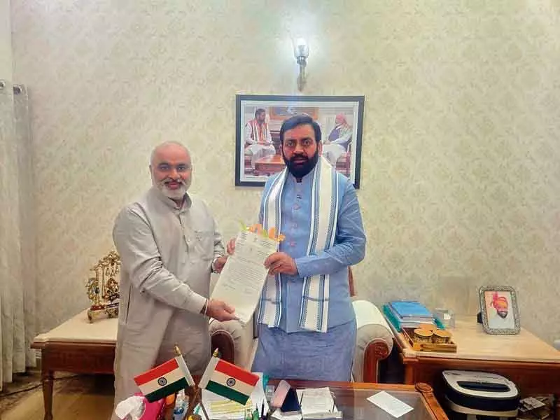 Karnal के विकास के लिए विधायक आनंद ने सीएम सैनी से मुलाकात की Karnal के विकास के लिए विधायक आनंद ने सीएम सैनी से मुलाकात की