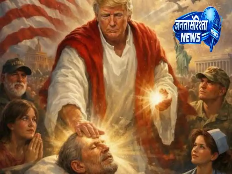 Trump ने खुद को जीसस क्राइस्ट के रूप में दिखाते हुए AI इमेज शेयर की Trump ने खुद को जीसस क्राइस्ट के रूप में दिखाते हुए AI इमेज शेयर की