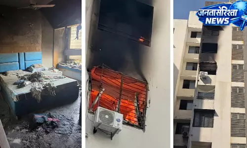 Indore : शॉर्ट सर्किट से छठी मंज़िल पर लगी आग Indore : शॉर्ट सर्किट से छठी मंज़िल पर लगी आग