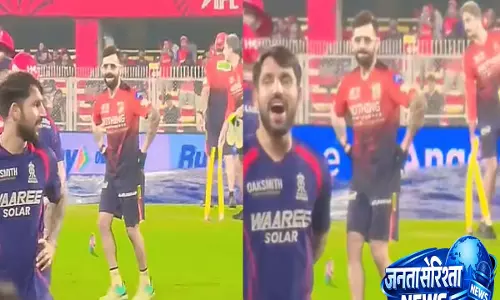 RR vs RCB IPL 2026 मैच के दौरान विराट कोहली ने रियान पराग की तरह बिहू डांस किया, वीडियो