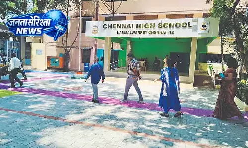 Chennai में रंग-कोडेड पोलिंग बूथ की व्यवस्था Chennai में रंग-कोडेड पोलिंग बूथ की व्यवस्था