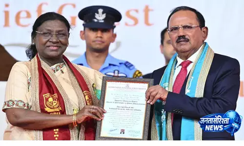 Ajit Doval : राष्ट्रीय सुरक्षा नागरिकों की साझा जिम्मेदारी, जागरूकता पर दिया जोर Ajit Doval : राष्ट्रीय सुरक्षा नागरिकों की साझा जिम्मेदारी, जागरूकता पर दिया जोर