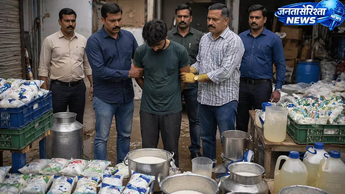 Crime Branch की कार्रवाई: मलाड ईस्ट में नकली ब्रांड दूध बेचने वाला गिरफ्तार Crime Branch की कार्रवाई: मलाड ईस्ट में नकली ब्रांड दूध बेचने वाला गिरफ्तार