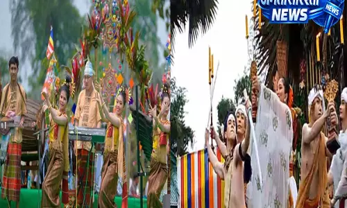 Arunachal: इंटरनेशनल महा संगकेन फेस्टिवल में नामसाई के गोल्डन पैगोडा में हज़ारों लोग आए