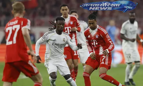 Bayern म्यूनिख ने रियल मैड्रिड पर 4-3 से रोमांचक जीत दर्ज की Bayern म्यूनिख ने रियल मैड्रिड पर 4-3 से रोमांचक जीत दर्ज की
