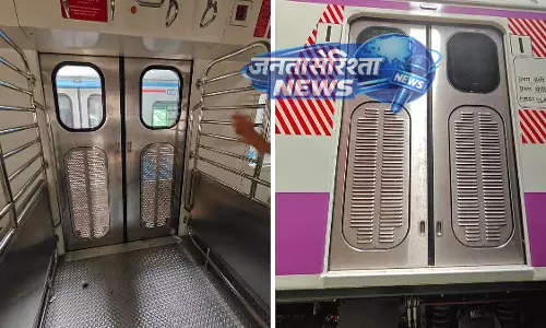 Mumbai : पहली नॉन-एसी ऑटो-डोर लोकल में वेंटिलेशन टेस्ट, सुरक्षा और आराम पर फोकस Mumbai : पहली नॉन-एसी ऑटो-डोर लोकल में वेंटिलेशन टेस्ट, सुरक्षा और आराम पर फोकस