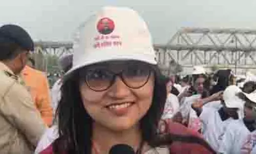 पटना: महिला आरक्षण विधेयक के समर्थन में नारी शक्ति फॉर विकसित भारत रन का आयोजन