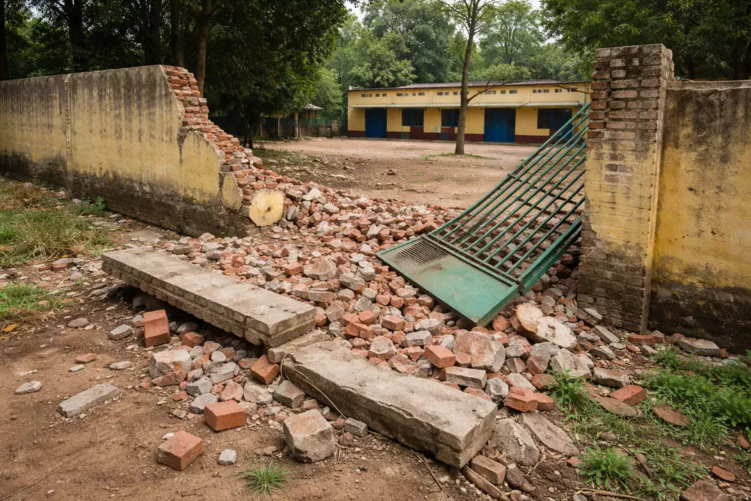 Odisha : गजपति में स्कूल का गेट गिरने से दो स्टूडेंट्स की मौत के बाद हेडमास्टर सस्पेंड Odisha : गजपति में स्कूल का गेट गिरने से दो स्टूडेंट्स की मौत के बाद हेडमास्टर सस्पेंड