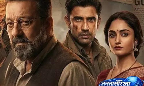 संजय दत्त की Aakhri Sawal में भारत के विवादित इतिहास पर पोस्टरों के साथ उत्साह जगाया गया संजय दत्त की Aakhri Sawal में भारत के विवादित इतिहास पर पोस्टरों के साथ उत्साह जगाया गया