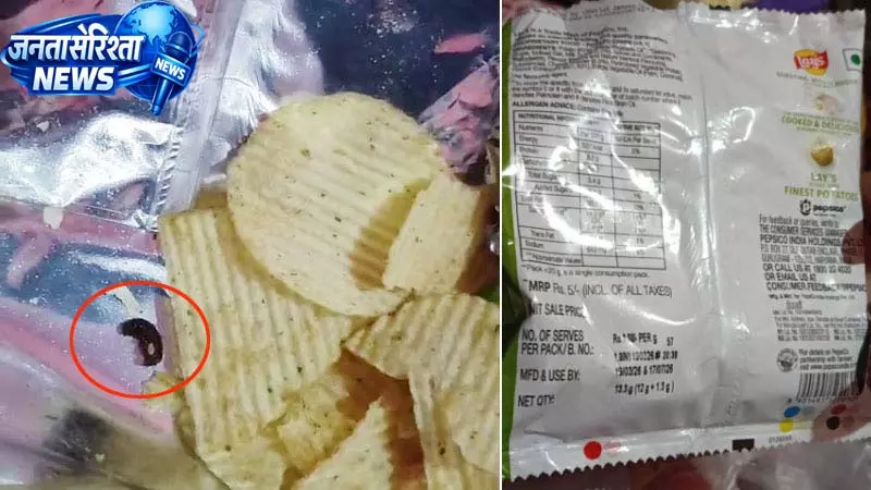नादौन में चिप्स पैकेट में कीड़े मिलने का मामला, खाद्य सुरक्षा विभाग ने शुरू की जांच नादौन में चिप्स पैकेट में कीड़े मिलने का मामला, खाद्य सुरक्षा विभाग ने शुरू की जांच