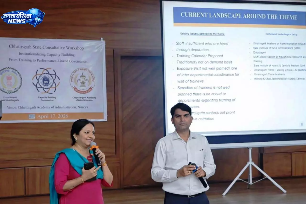 छत्तीसगढ़ प्रशासन अकादमी रायपुर में मिशन कर्मयोगी के तहत संस्थागत क्षमता निर्माण कार्यशाला आयोजित छत्तीसगढ़ प्रशासन अकादमी रायपुर में मिशन कर्मयोगी के तहत संस्थागत क्षमता निर्माण कार्यशाला आयोजित