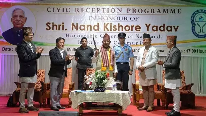 Nagaland के राज्यपाल ने नागरिक अभिनंदन समारोह में गोरखा समुदाय के योगदान की सराहना