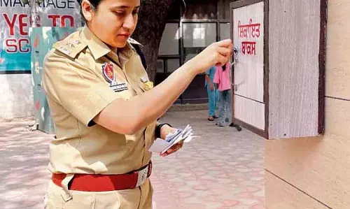 खन्ना SSP ऑफिस में गुमनाम शिकायत बॉक्स शुरू खन्ना SSP ऑफिस में गुमनाम शिकायत बॉक्स शुरू