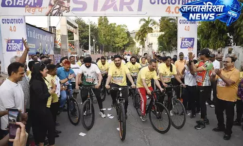 Jalandhar में साइक्लोथॉन ने नशे के खिलाफ एकजुट होने का आह्वान किया