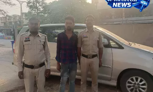 सिटी सेंटर मॉल की पार्किंग से इनोवा गबन करने वाला बदमाश गिरफ्तार
