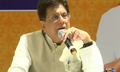 पीयूष गोयल ने DMK-कांग्रेस पर महिला आरक्षण रोकने का लगाया आरोप पीयूष गोयल ने DMK-कांग्रेस पर महिला आरक्षण रोकने का लगाया आरोप