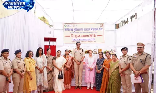 रायपुर पुलिस कमिश्नरेट में महिला स्वास्थ्य शिविर, 200 महिलाओं की हुई जांच