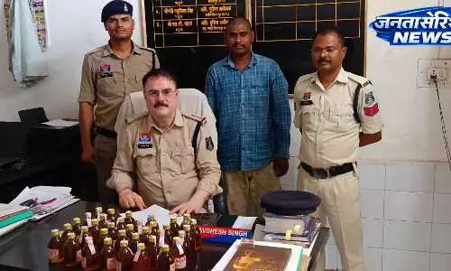 मल्हार में अवैध शराब बिक्री पर पुलिस की कार्रवाई, युवक रंगे हाथ गिरफ्तार