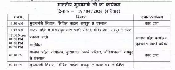 बीजेपी दफ्तर में आज CM साय करेंगे प्रेस कॉन्फ्रेंस बीजेपी दफ्तर में आज CM साय करेंगे प्रेस कॉन्फ्रेंस