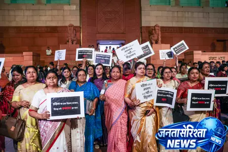 एनडीए नेताओं का दावा, महिलाओं के आरक्षण के खिलाफ विपक्ष एनडीए नेताओं का दावा, महिलाओं के आरक्षण के खिलाफ विपक्ष