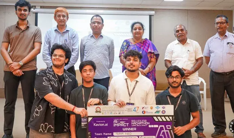 Kavion.ai और CBIT ने राष्ट्रीय स्तर के ‘AI 4 Impact’ हैकथॉन की मेजबानी Kavion.ai और CBIT ने राष्ट्रीय स्तर के ‘AI 4 Impact’ हैकथॉन की मेजबानी