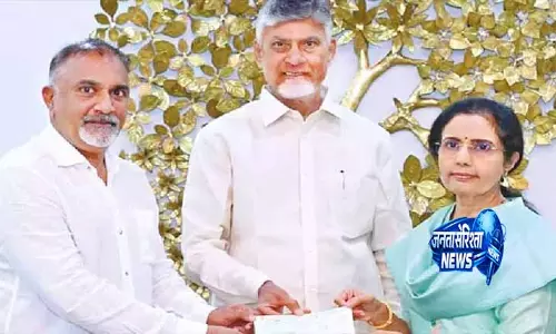 Andhra: भुवनेश्वरी ने अन्ना कैंटीन को 76 लाख रुपये दान किए