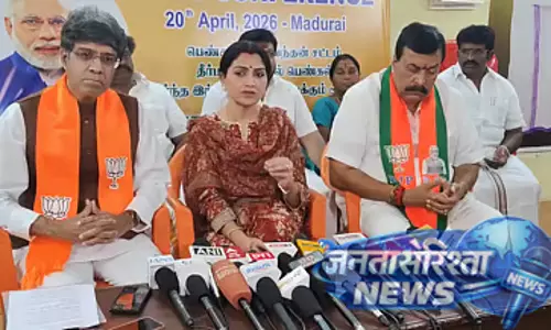 तमिलनाडु के लोग स्टालिन और राहुल को माफ नहीं करेंगे : Khushbu तमिलनाडु के लोग स्टालिन और राहुल को माफ नहीं करेंगे : Khushbu
