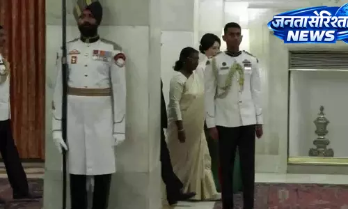 राष्ट्रपति भवन में कोरिया के राष्ट्रपति ली जे म्युंग के सम्मान में राजकीय भोज