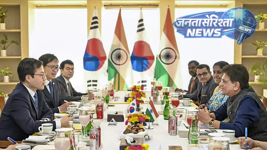 India and Korea ने व्यापार समझौते में सुधार पर चर्चा की India and Korea ने व्यापार समझौते में सुधार पर चर्चा की