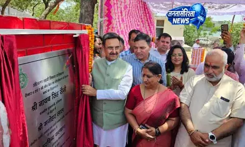स्पीकर कल्याण ने Karnal में 5 करोड़ के ग्रीनबेल्ट सौंदर्यीकरण कार्य का शिलान्यास किया