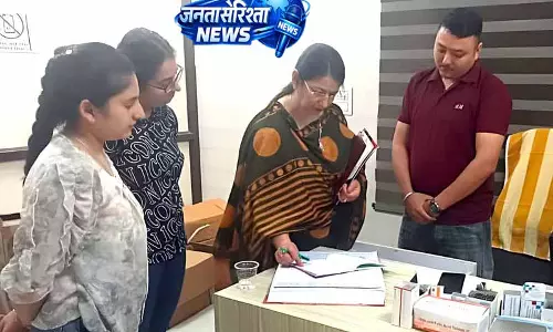स्वास्थ्य सेवाओं की गुणवत्ता जांचने Paldi Clinic का निरीक्षण