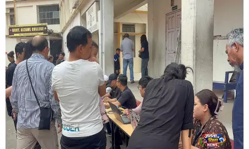 Aizawl नगर निगम के लिए मतदान जारी