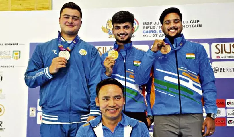 भारत ने ISSF जूनियर वर्ल्ड कप में गोल्ड, सिल्वर और ब्रॉन्ज़ जीता भारत ने ISSF जूनियर वर्ल्ड कप में गोल्ड, सिल्वर और ब्रॉन्ज़ जीता