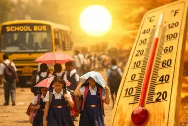 Anuppur: तेज गर्मी में बदला स्कूल टाइम टेबल Anuppur: तेज गर्मी में बदला स्कूल टाइम टेबल