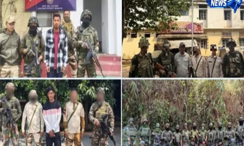 Manipur: सीमावर्ती जिलों में पांच उग्रवादी गिरफ्तार, हथियारों का जखीरा बरामद