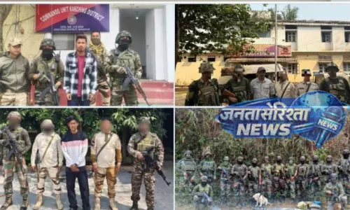 Manipur : सीमावर्ती जिलों में पांच उग्रवादी गिरफ्तार, हथियारों का जखीरा बरामद