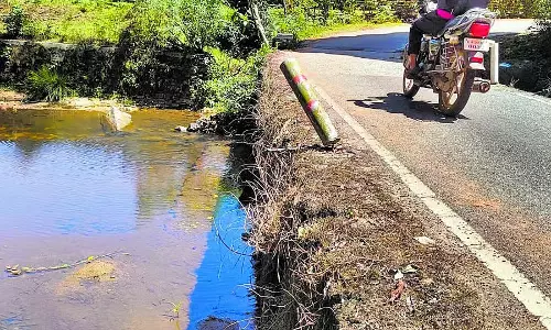 Karnataka : होरानाडू-श्रृंगेरी रोड पर जर्जर पुल, टूरिस्ट और स्थानीय लोगों की बढ़ी परेशानी