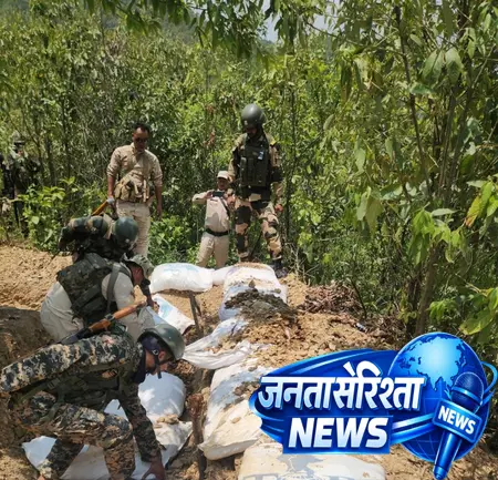 मणिपुर: म्यांमार सीमा से अत्याधुनिक हथियार बरामद, अवैध बंकर ध्वस्त मणिपुर: म्यांमार सीमा से अत्याधुनिक हथियार बरामद, अवैध बंकर ध्वस्त