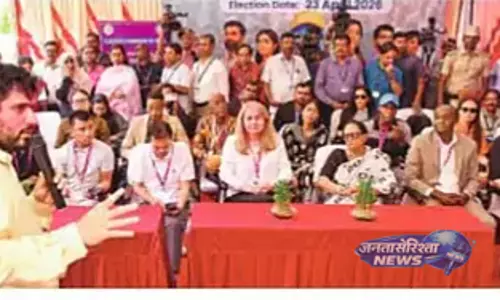 Tamil Nadu : चुनावों का निरीक्षण करने के लिए अंतर्राष्ट्रीय प्रतिनिधिमंडल चेन्नई पहुंचा