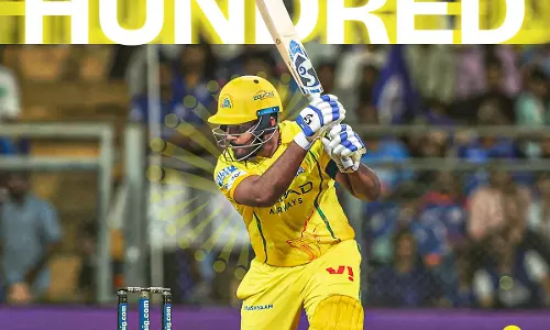 IPL 2026 CSK VS MI: संजू सैमसन का सतक, मुंबई को 208 रन का टारगेट