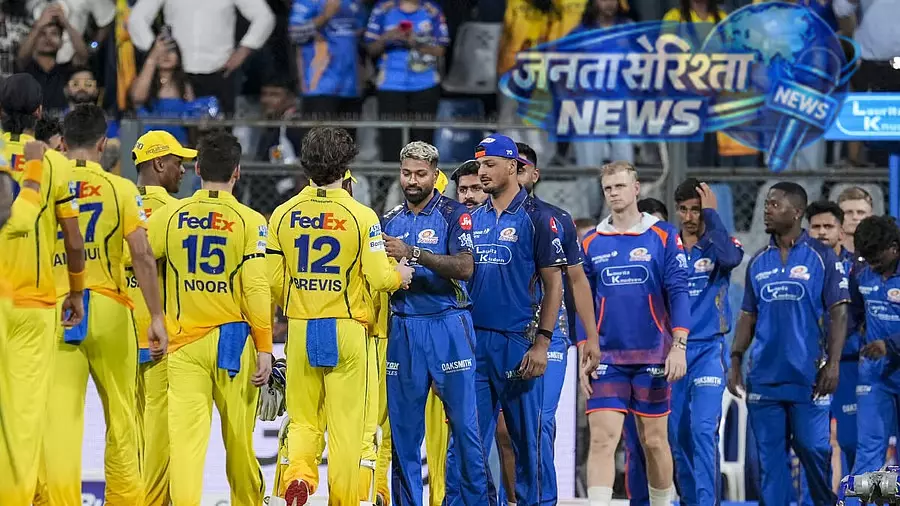 संजू सैमसन, अकील हुसैन की शानदार बल्लेबाजी की बदौलत CSK ने MI को 103 रन से हराया संजू सैमसन, अकील हुसैन की शानदार बल्लेबाजी की बदौलत CSK ने MI को 103 रन से हराया