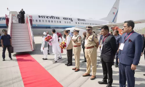 उपराष्ट्रपति राधाकृष्णन राजस्थान विश्वविद्यालय के दीक्षांत समारोह में शामिल होने के लिए जयपुर पहुंचे