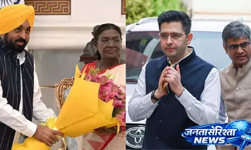 पंजाब के मुख्यमंत्री ने सात AAP सांसदों के पार्टी छोड़ने के बाद राष्ट्रपति से हस्तक्षेप की मांग की पंजाब के मुख्यमंत्री ने सात AAP सांसदों के पार्टी छोड़ने के बाद राष्ट्रपति से हस्तक्षेप की मांग की