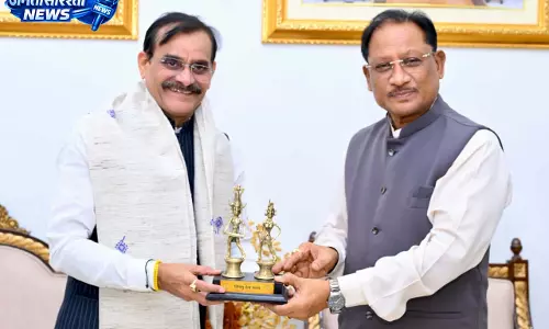 मुख्यमंत्री साय से सांसद विष्णु दत्त शर्मा ने की सौजन्य भेंट मुख्यमंत्री साय से सांसद विष्णु दत्त शर्मा ने की सौजन्य भेंट