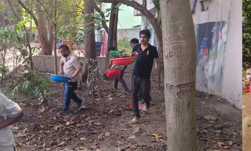रोहिणीपुरम तालाब की साफ-सफाई