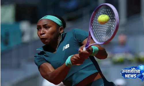 Madrid Open में गॉफ की जीत, बीमारी के बावजूद आगे बढ़ीं