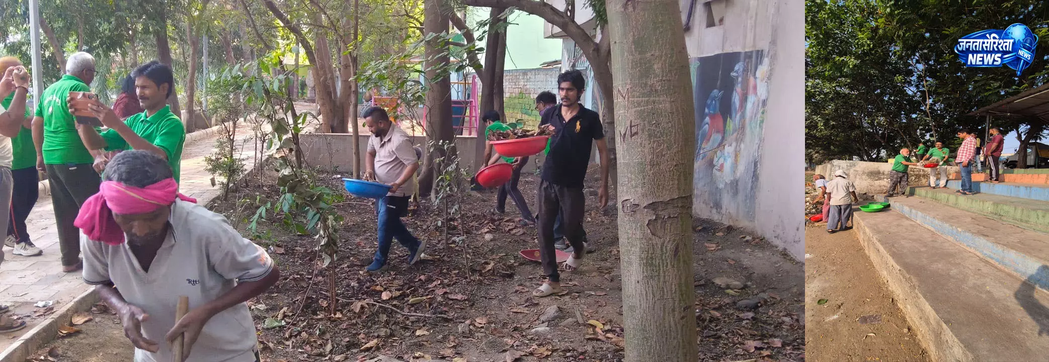 रोहिणीपुरम तालाब की साफ-सफाई रोहिणीपुरम तालाब की साफ-सफाई