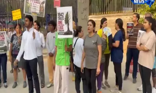 Hyderabad: केबीआर पार्क के पास एच-सिटी प्रोजेक्ट पर स्थानीयों का विरोध
